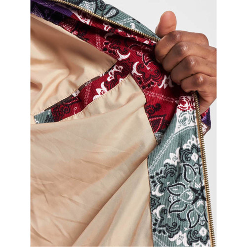 Karl Kani Ανδρικό μπουφάν Retro Paisley Corduroy Puffer Jacket